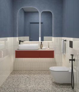 Плитка Kerama Marazzi Таделакт синий арт. KM6012B0161R (60х119,5х0,9) матовый